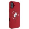 Karl Lagerfeld KLHMP16MSCMKCRHR iPhone16 Plus 6.7 czerwony/red hardcase Silicone Karl&Choupette Ring MagSafe